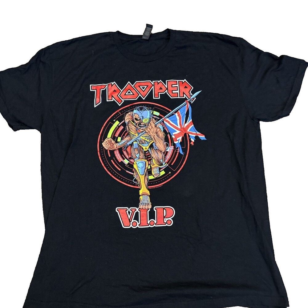 Iron Maiden TROOPER VIP 2024 Shirt Men 2XL Future Past Tour North America Metal